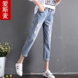 Летние осенние джинсы, тонкие штаны, коллекция 2022, высокая талия, свободный прямой крой