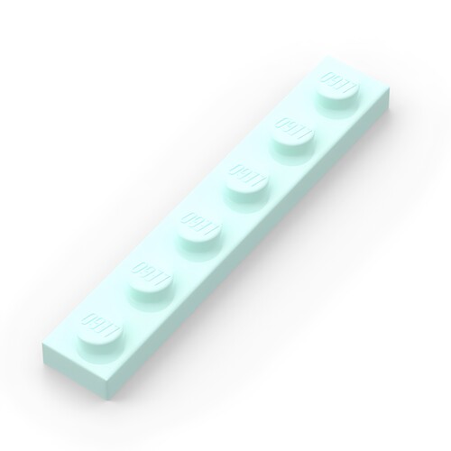 LEGO乐高 3666 1x6 基础板 白366601黑深灰红浅灰米棕黄蓝绿橙粉 - 图2