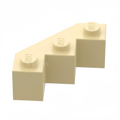 乐高LEGO 2462 3x3 多面砖 城墙斜砖 黑色 深灰 浅灰 红棕 米色 - 图2