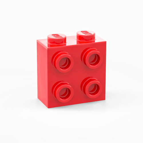 LEGO乐高 22885 1x2侧凸四点砖 中黄 浅灰 中肉 米 深米 红 - 图3
