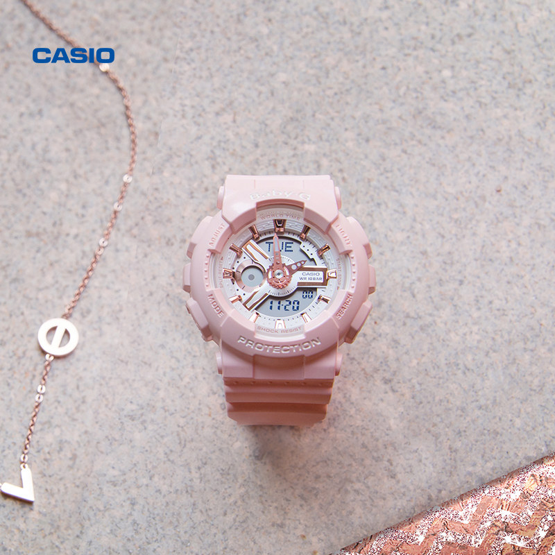 casio旗舰店ba-110rg运动时尚手表 casio日韩腕表