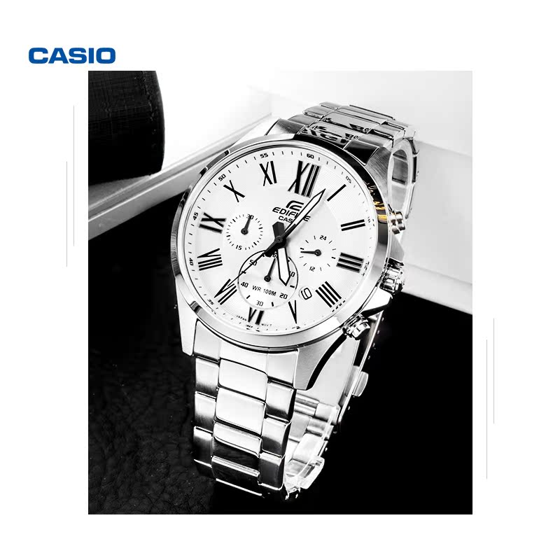 官方正品 EDIFICE 钢带防水男士手表卡西欧官网 500D EFV 旗舰店 casio 官方正品 EDIFICE 钢带防水男士手表卡西欧官网 500D EFV 旗舰店 casio