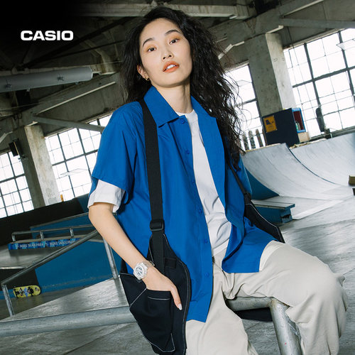 casio旗舰店BA-110XCR冰韧透明运动学生手表女士卡西欧BABY-G官方 - 图0