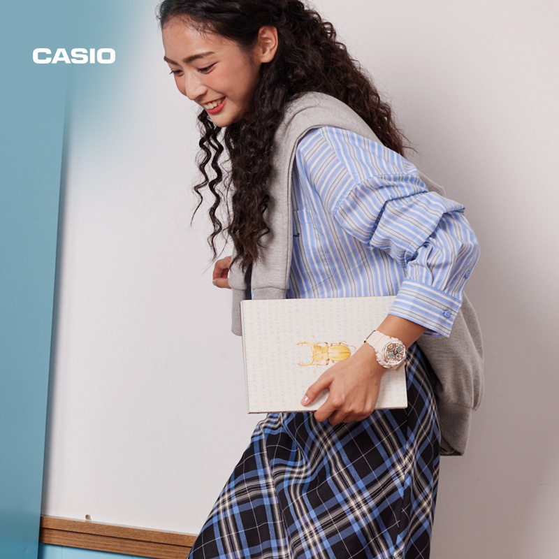 casio旗舰店gma-s120mf运动女手表 casio日韩腕表