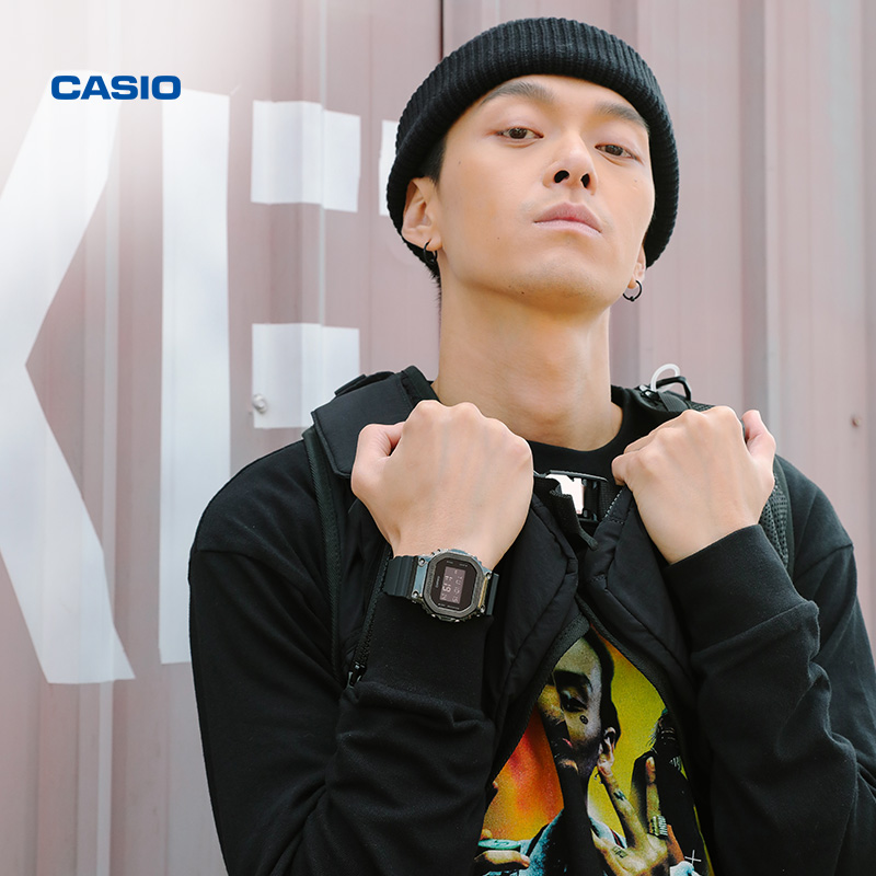 casio旗舰店gm-5600学生电子手表 casio日韩腕表