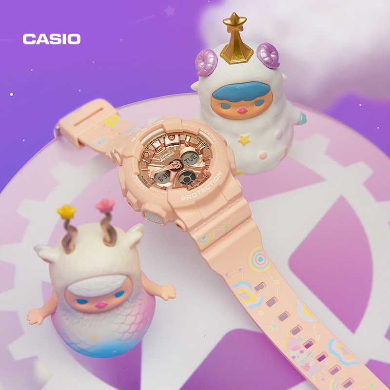 casio旗舰店baby-g x popmart礼盒 casio日韩腕表