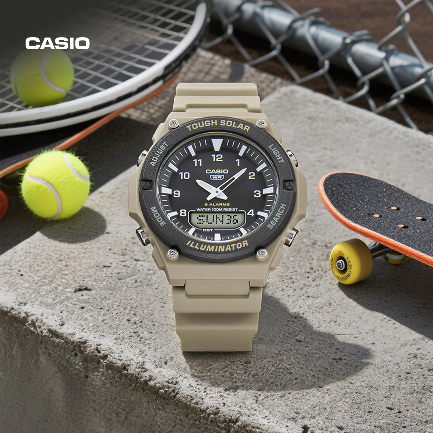 【新年礼物】卡西欧官方旗舰店AQ-S820W潮流大表盘太阳能手表男,淘宝优惠券,粉丝福利购,淘宝优惠卷