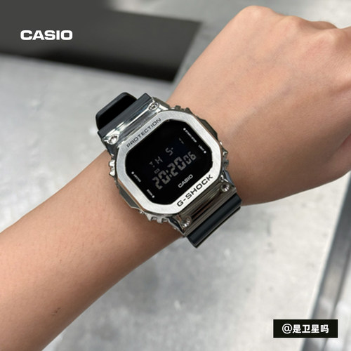 【礼物】明星同款卡西欧旗舰店GM-5600金属小方块运动手表G-SHOCK - 图2
