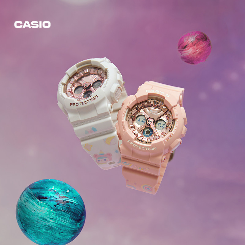 casio旗舰店baby-g x popmart礼盒 casio日韩腕表