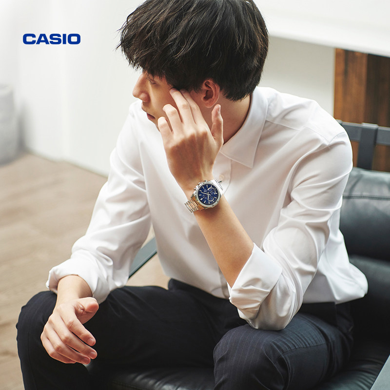 casio旗舰店efr-s567yd防水男手表 casio日韩腕表