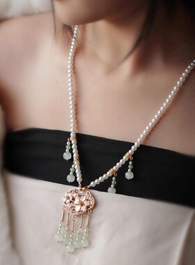 改良中式软璎珞流苏项链高级感