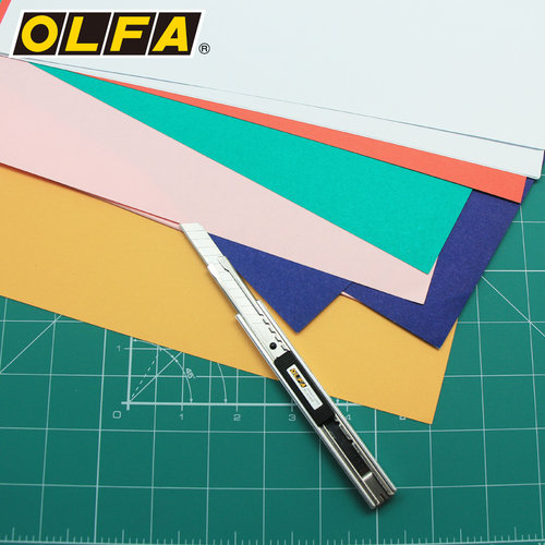 OLFA日本进口银黑系列壁纸刀9mm小型多用美工刀墙纸贴膜刀/LTD-03 - 图1