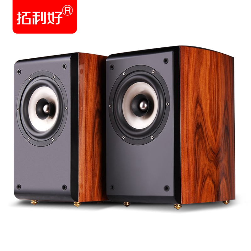 拓利好Q6全頻2.0無源音箱hifi高保真發燒級書架6.5木質家用音響