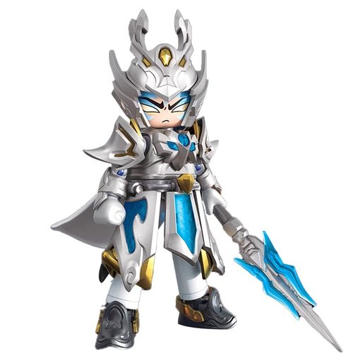 布鲁可积木英雄无限人仔三国赵云法相机甲男孩儿童拼装口袋积木人 - 图0