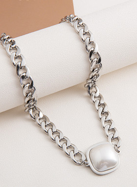 几何图形ins冷淡风短款吊坠项链