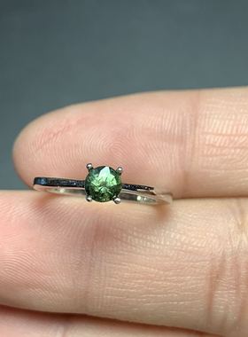 矿区直销一物一图迷你蓝宝石戒指