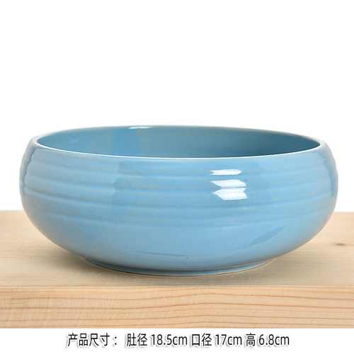 铜钱草花盆睡莲碗莲水仙专用盆粗陶瓷水培花盆器皿创意特大号家用 - 图0