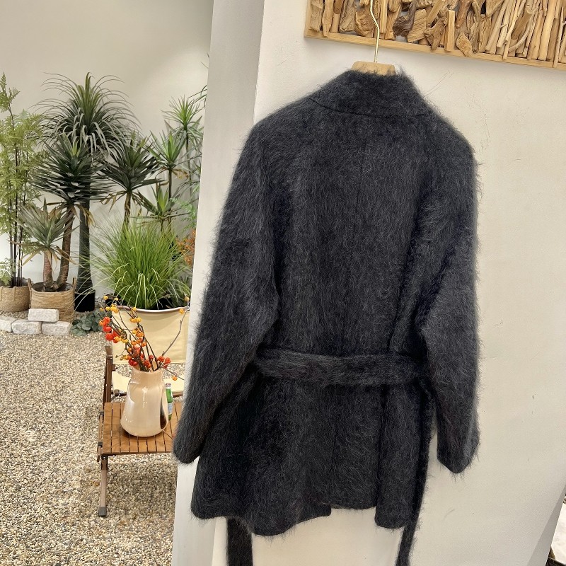 2025秋冬新款防风立领羊毛羊绒双面呢短款大衣设计感外套女腰带款,淘宝优惠券,粉丝福利购,淘宝优惠卷