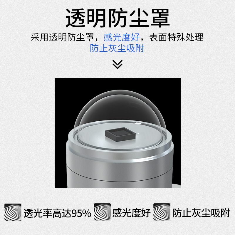 太阳总辐射传感器变送器反射光照强度辐射计光电式太阳辐射测量仪 - 图1