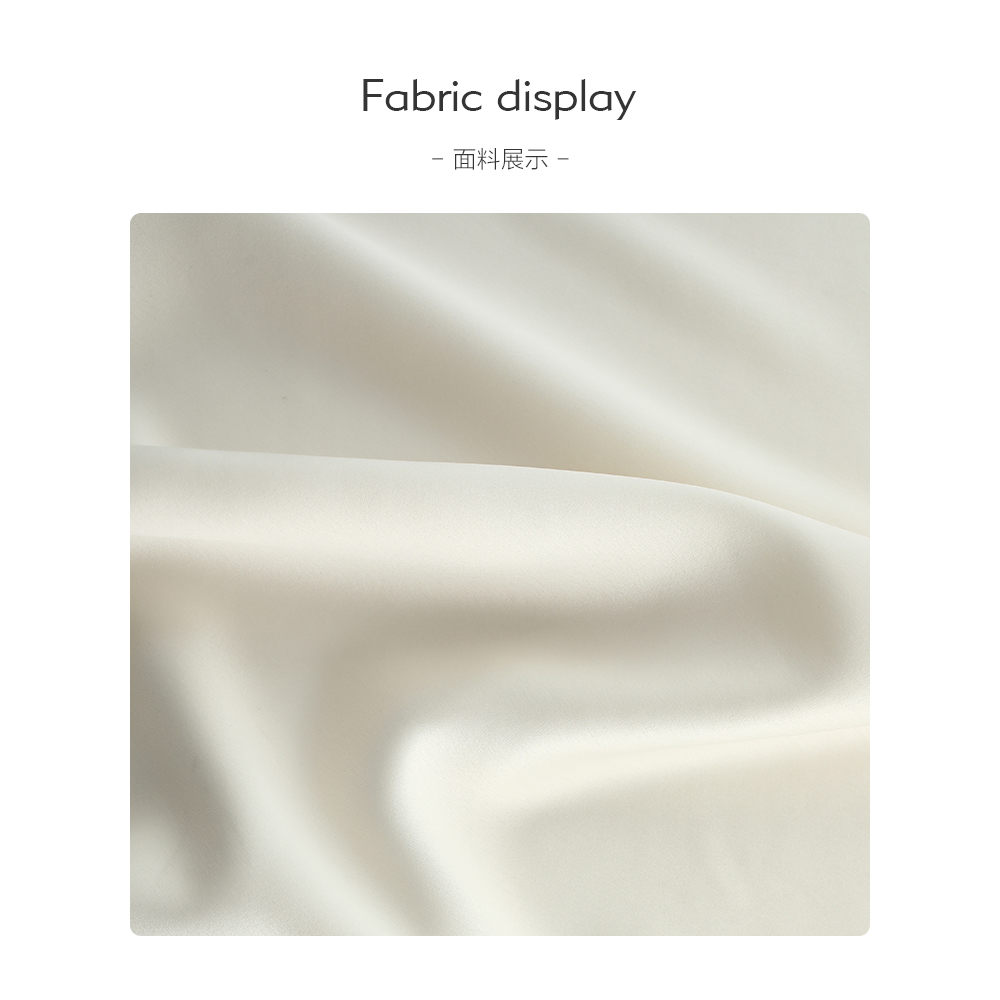 【春雾】时髦手工拼接下摆钩花醋酸缎斜裁高腰显瘦A字半身裙-7134 - 图0