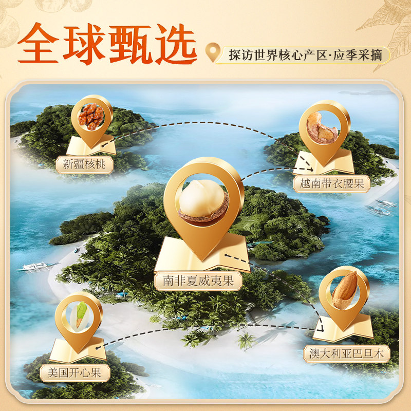 【香菇年货节】华味亨 全球甄选1300g/8罐 过年送礼罐装礼盒,淘宝优惠券,粉丝福利购,淘宝优惠卷