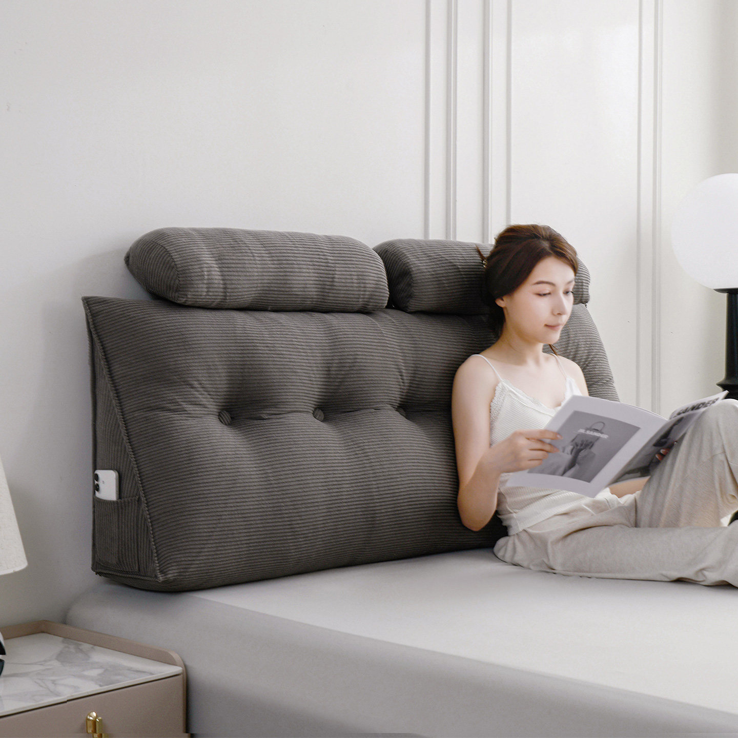 双人床头板软包三角靠垫抱枕榻榻米靠枕腰枕沙发靠背床上大号护腰,淘宝优惠券,粉丝福利购,淘宝优惠卷