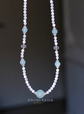 天然石串珠高级感项链气质百搭