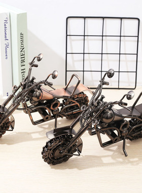 新款 特大号铁艺摩托车模型 旅游景区纪念品工艺品摆件 学生礼物