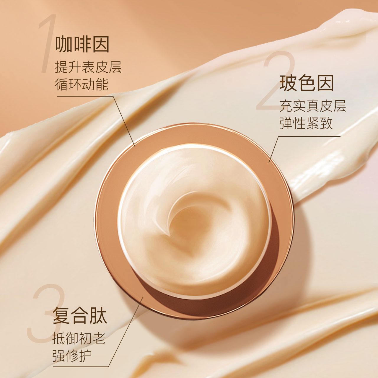 丽普司肽旗舰店丽普司肽玻色因 抗皱淡纹抗初老 紧致眼周淡化黑眼圈多肽莹亮眼霜2