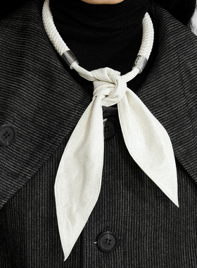 小羊皮意大利手工编织打结皮项圈