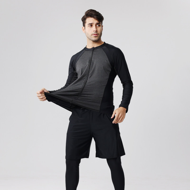 男士大码潜水服长袖分体上衣套装宽松防晒高弹冲浪漂流游泳温泉泳,淘宝优惠券,粉丝福利购,淘宝优惠卷