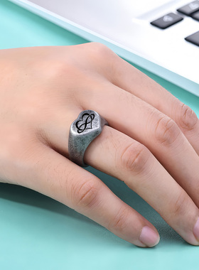 定制照片心形戒指情人节礼物