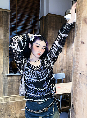 Gallery金属串珠拼接甜酷风项链