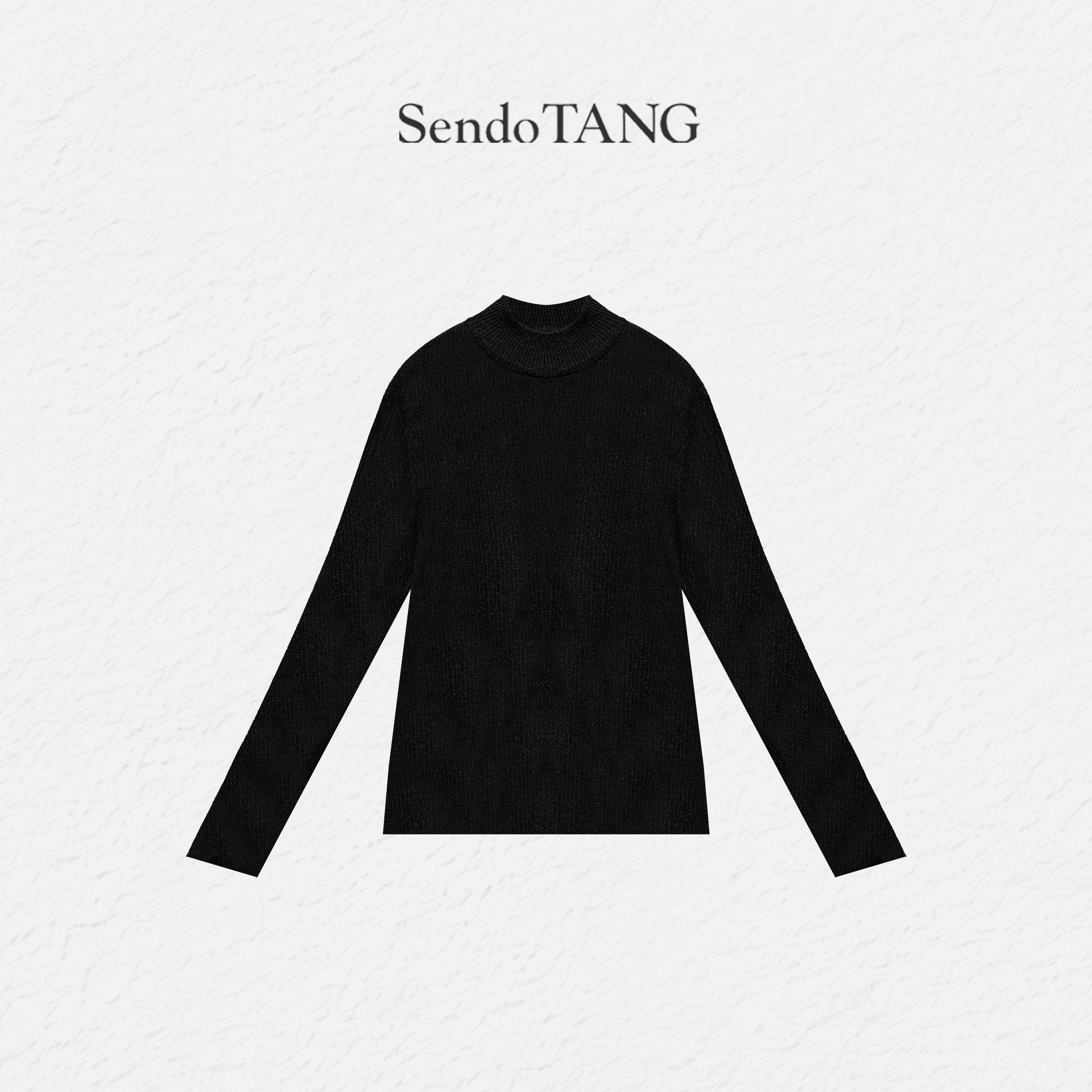 半高领修身内搭针织长袖上衣胖多女装高级感针织衫【浓巧慕斯】,淘宝优惠券,粉丝福利购,淘宝优惠卷