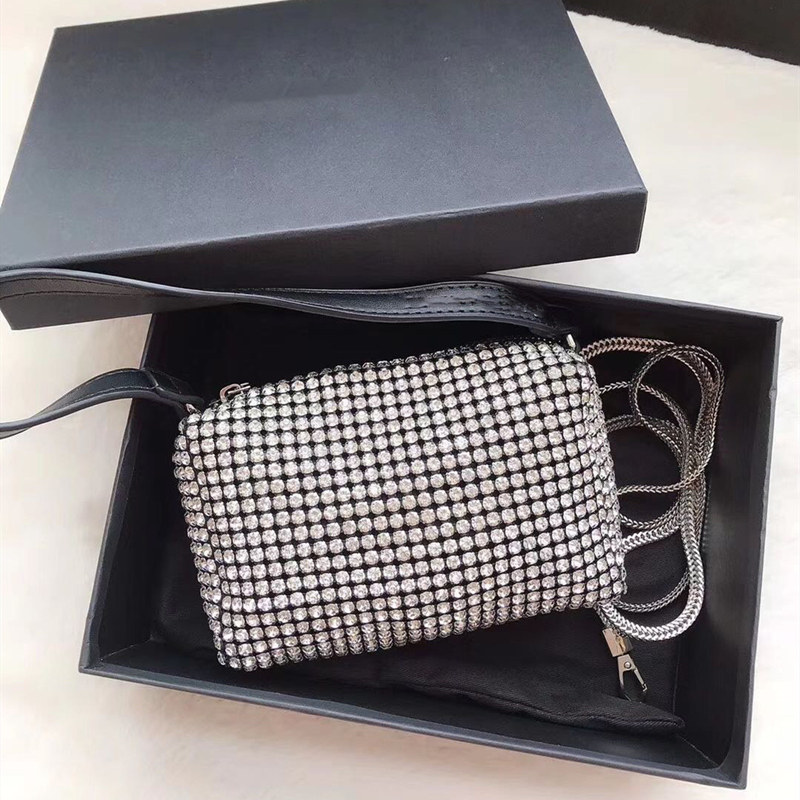 aw大王2020新款潮满钻腋下水钻包包 莱卡迪箱包女士包袋