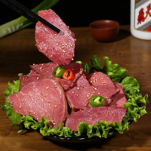 山东特产大块牛肉王光烧牛肉真空128g五香清真小袋手撕零食 - 图1