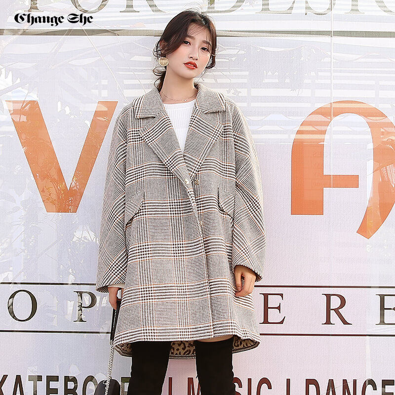  changeshe毛呢外套