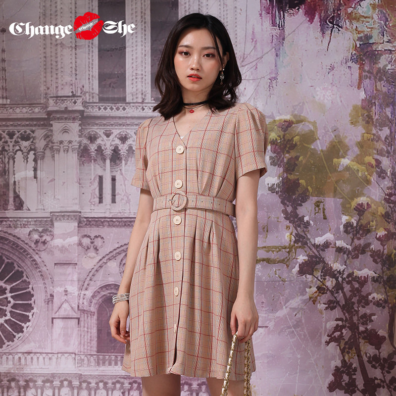 change she千细2020春夏新款连衣裙 changeshe连衣裙