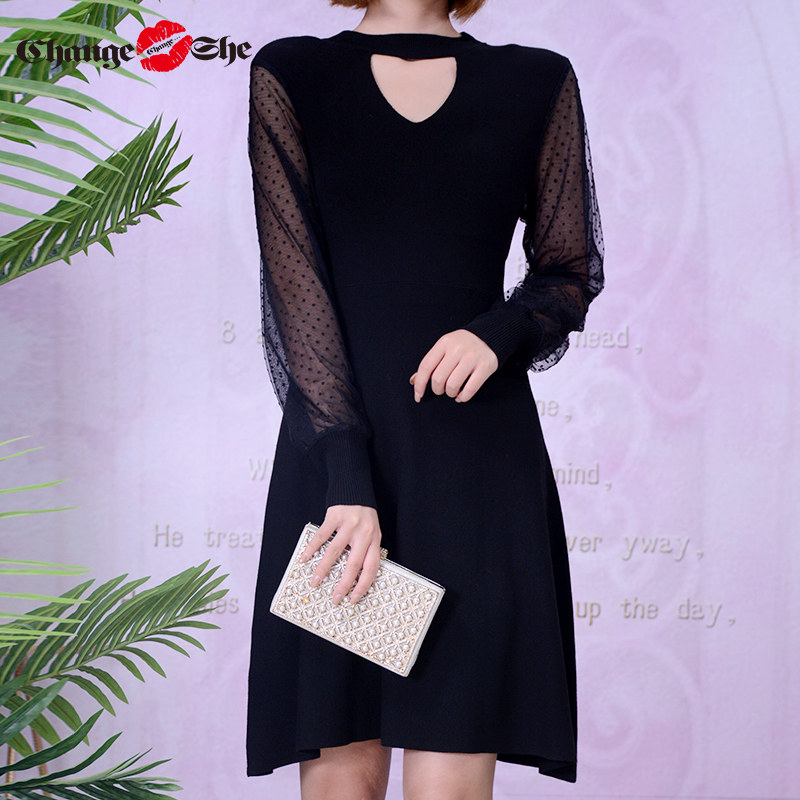 change she千细2020新季网纱连衣裙 changeshe连衣裙