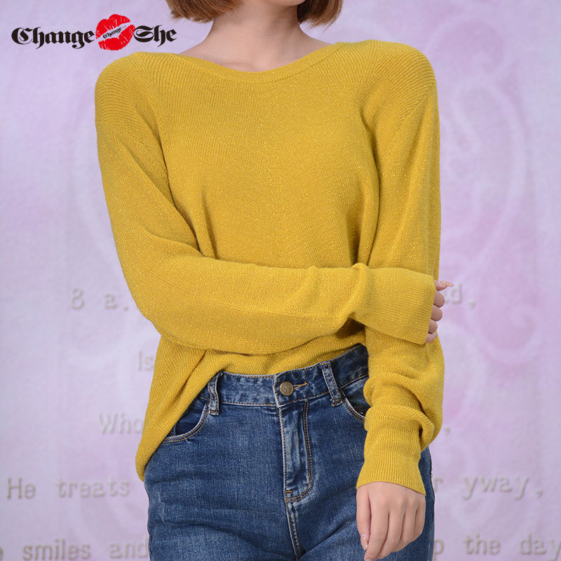 change she千细2020新款圆领毛衣 changeshe毛针织衫