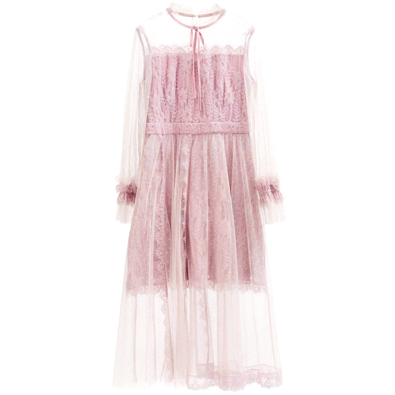 change she千细2020新款蕾丝连衣裙 changeshe连衣裙