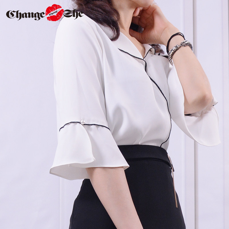 千细change she2020夏季新款衬衫 changeshe衬衫
