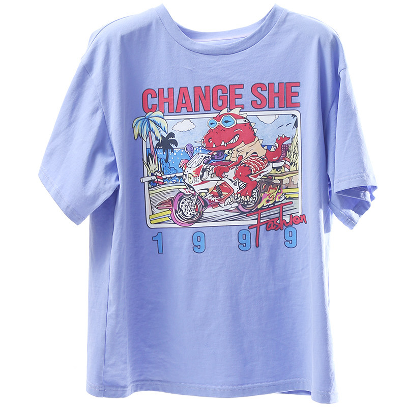 千细change she2020新款印花女t恤 changesheT恤