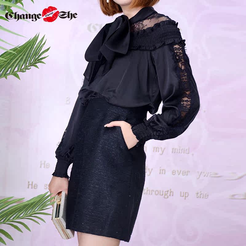 change she千细2020新款初秋长袖 changeshe连衣裙