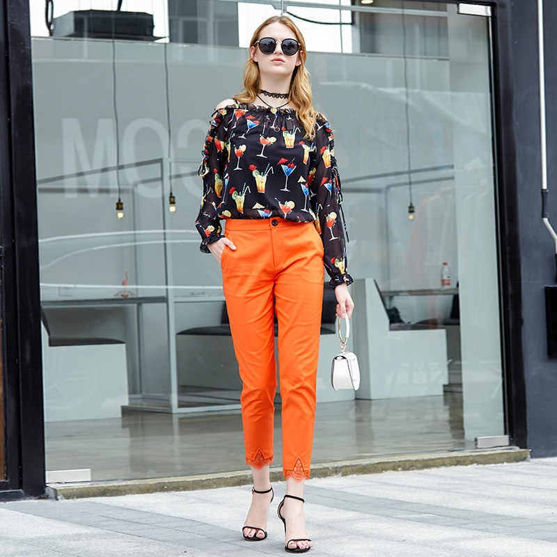 千细change she2020春季新款铅笔裤 changeshe休闲裤