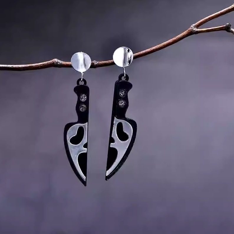 个性创意烟杆耳环女潮人时尚气质简约百搭网红同款耳坠防过敏饰品,淘宝优惠券,粉丝福利购,淘宝优惠卷