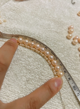 天然珍珠女简单遮疤痕原创设计