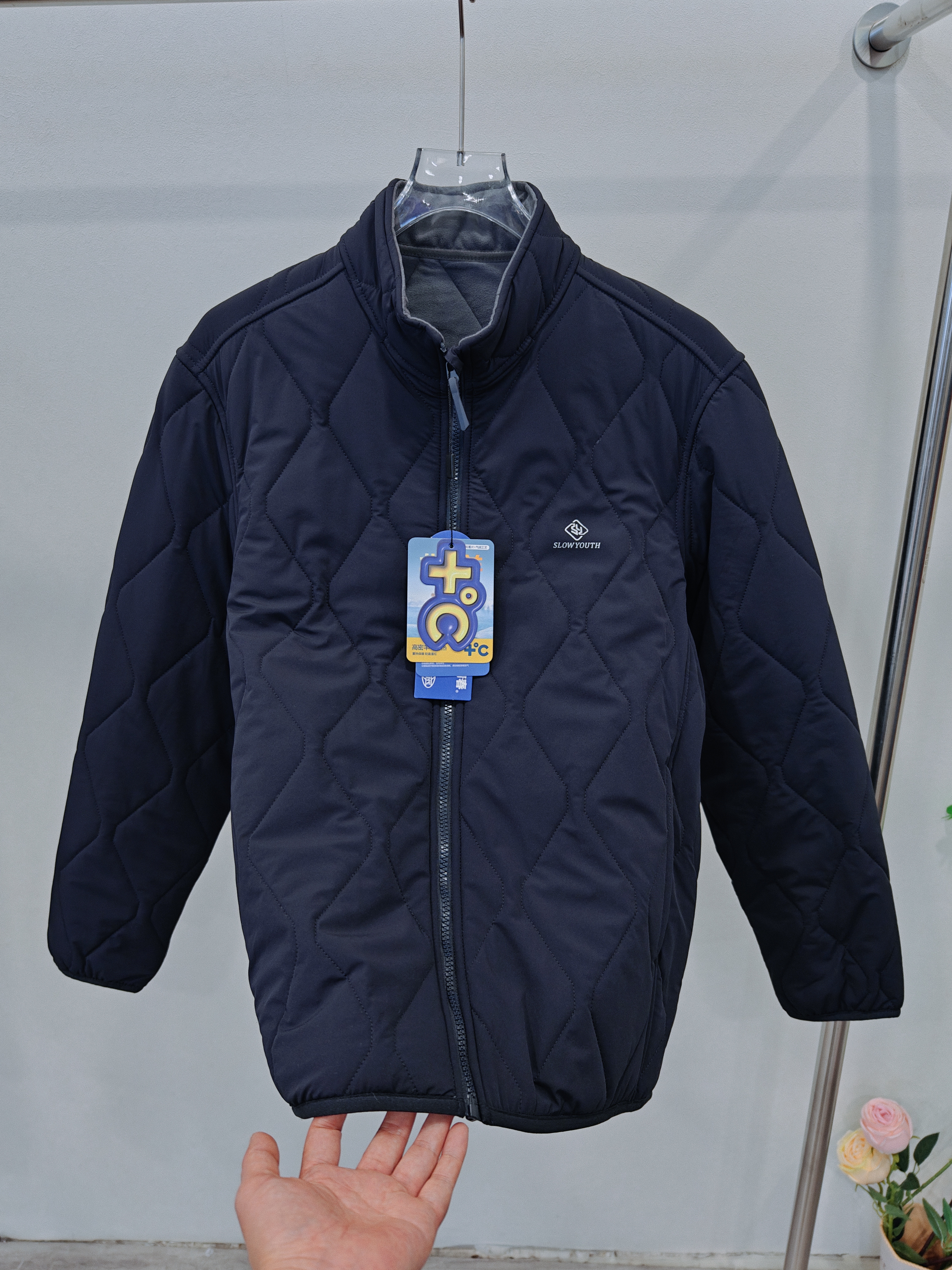 冰川时代男冬季新款25C2503羊毛棉袄加厚外穿保暖外套立领防寒服 - 图2