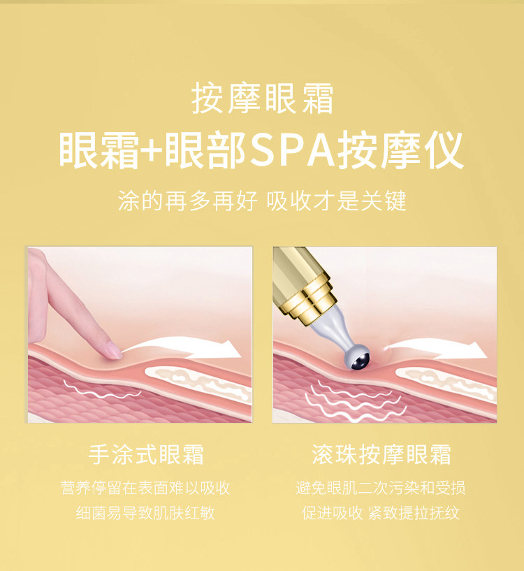 小熨斗滚珠提拉紧致抗皱正品眼霜 爱诺眼霜