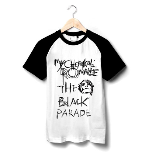 my chemical romance mcr我的化学浪漫black parade摇滚短袖T恤-图0